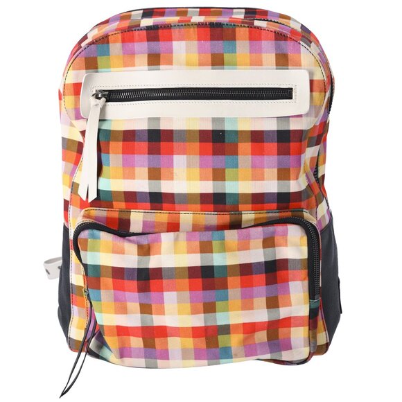 Christian Louboutin Aliosha Backpack Nylon Carreaux Multicolor Plaid
